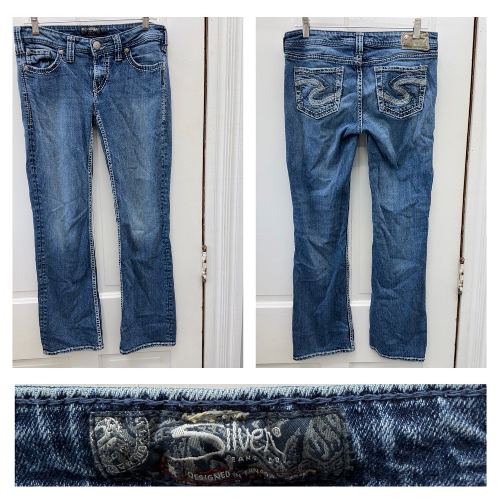 Silver Jeans Co Aiko Bootcut Blue Denim Jeans Womens 29 x 31 L9528SJ8241